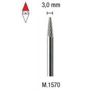 PG MINI M.1570 Fresa carburo tugsteno conica 3mm