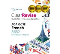 PG Online Ltd ClearRevise AQA GCSE French 8652 (Tascabile)