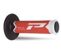 PG788 GRILLI OFF-ROAD (22+25MM, LUNGHEZZA 115MM) COLORE BIANCO/ROSSO/NERO (TRI-C
