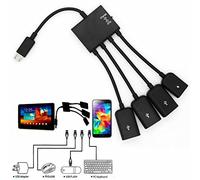 Pggpo 4 Porte Micro Usb Ricarica Potenza Otg Hub Cavo Connettore Splitter Per Smartphone Computer Tablet Pc