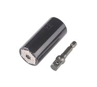 PGLVLZFGFN 7-19mm Universal Torque Wrench Head Set Magic Key Grip Socket Bit Power Drill Ratchet Bushing Spanner Multi Hand Tools Presa di corrente(Noir)
