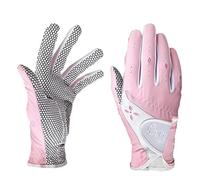 PGM - Guanti da golf da donna, una coppia, con sistema di presa migliorato, fresco e confortevole (rosa, 21 XL)