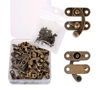 PGMJ 20 Pieces Jewelry Box Hardware Thickened Solid Bronze Tone Antiqu