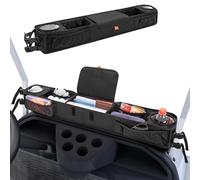 PGmoon Cestino portaoggetti anteriore per carrello da golf con portabicchieri isolati, organizer per cruscotto senza foratura, compatibile con EZGO, Club Car, Kandi Electirc Golf Cart, organizer per