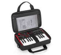 PGmoon Custodia da trasporto compatibile con Akai Professional MPK Mini MK3/MPK Mini Play MK3 25 tasti USB MIDI Keyboard Controller, borsa da viaggio con multi-tasche