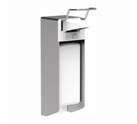 PGP Euromat 1000N - Dispenser per sapone a mano in metallo con leva e contenitore da 1 litro