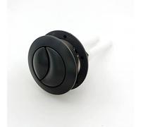 PGPGP 1 pz. Pulsante di scarico doppio for WC, colore nero, forma rotonda, accessori for il bagno, 38 mm