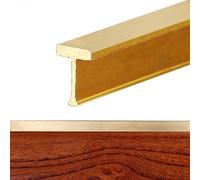 PGPGP 1 Striscia di Transizione for Pavimenti in Ottone Dorato - Lunghezza 100 cm for collegamenti Lisci tra Porte in Legno e Pavimenti in Piastrelle(10mmx12mm)