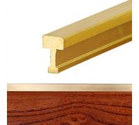 PGPGP 1 Striscia di Transizione for Pavimenti in Ottone Dorato - Lunghezza 100 cm for collegamenti Lisci tra Porte in Legno e Pavimenti in Piastrelle(4mmx6mm)