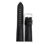 Pgqjfks Cinturino per orologio cinturino in tessuto di tela 18/19/20/21/22/23/24mm per uomo donna cinturino impermeabile, Linea Nero-nera, 19mm