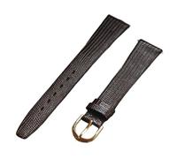 Pgqjfks Cinturino per orologio vintage 12/14/16/18/19/20/21mm Cinturino in pelle di vitello sottile e morbido, Marrone-oro, 19mm