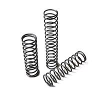 Pgqjfks Molla di compressione, acciaio per molle, nero, 1,2mm x 25mm x 100mm, molla elicoidale cilindrica, 5 pezzi