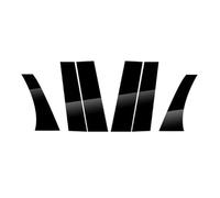 PGQSQVTXF per Mitsubishi ASX 2011 2012 2013 2014 2015 2016 2017 2018 2019 2020 6 Pezzi Coperture Montanti dei Finestrini delle Portiere delle Auto Adesivi(Blacck)