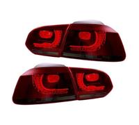 PGQSQVTXF per VW per Golf 6 Mk6 R20 2008 2009 2010 2011 2012 2013 Coppia di Fanali Posteriori per Auto con Luce Lampeggiante A Effetto Acqua Che Scorre Fari Posteriori Auto(Type A Red Smoker)