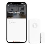PGST Sensore per Porte e Finestre Zigbee, Sistema di Allarme Intelligente per Porte e Finestre,richiesto Zigbee Hub,Compatibile con Alexa e Google Assistant,Scene intelligenti