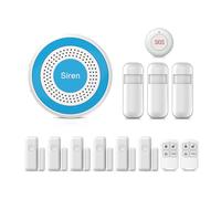 PGST Sistemi di Sicurezza Casa Intelligenti,Sistema Allarme Porta Wifi con Sensore Finestra,Rilevatore Movimento,Controllo Remoto App Tuya,Compatibile con Alexa e Google per Appartamento