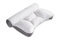 Pgtc Cuscino in Piuma, Cuscino per Apnea Notturna e Cloud Align per Apnea Notturna, cuscino Ergonomico per Dolori al Collo,Ortopedico con Memory Foam