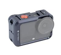 PGYTECH Camera Gabbia per DJI OSMO Action 6 Custodia in lega Alluminio Telaio Protettivo Connettore Magnetico a Rilascio Rapido foro Filettato da 1/4 pollice Cold Shoe per Accessori Luce/Microfono