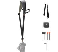 PGYTECH Camera Strap Pro, Cinghia Spalla Resistente a Sgancio Rapido Con Cinghia Ascellare Amovibile, Imbragatura Professionale, Cuscinetto Ergonomico Pelle per Fotocamere DSLR/Senza Specchio, Nero