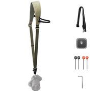 PGYTECH Camera Strap Pro, Cinghia Spalla Resistente a Sgancio Rapido Con Cinghia Ascellare Amovibile, Imbragatura Professionale, Cuscinetto Ergonomico Pelle per Fotocamere DSLR/Senza Specchio, Verde