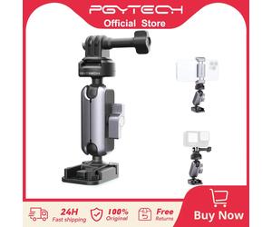 PGYTECH CapLock Action Camera Motor Bike casco supporto adesivo staffa mento per DJI POCKET 3 Osmo Action 4/3 Gopro12/11/10/9