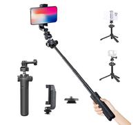PGYTECH CapLock Asta di prolunga treppiede con clip per telefono per DJI OSMO Action, Gopro Hero, OSMO Pocket, per Insta, XiaoYi, telecamere d'azione Feiyu con adattatore filettato 1/4"-20
