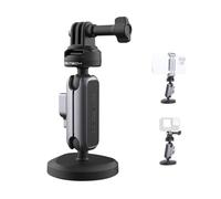 PGYTECH CapLock Magnetico Supporto per Gopro Hero 13/12/11/10, per DJI OSMO 360/Action 5 Pro/4/3/Pocket 3, per Insta360 Ace Pro 2/X5/X4/ONE RS/R/X3, Doppia Testa a Sfera con Filettatura da 1/4"-20
