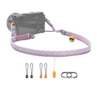 PGYTECH Cinturino per Fotocamera Slim Regolabile con Sgancio Rapido 820-1360mm Leggero Multicolore per Fotocamere Mirrorless/Compatte/Instax/Digitali, Stile Trendy，Viola Lilla