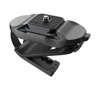 PGYTECH Clip per telecamera Beetle - Aggancio rapido in alluminio nero e argento