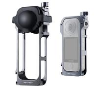 PGYTECH Gabbia Fotocamera per Insta360 X4 Air, Custodia Protettiva In Lega Di Alluminio con Manopola A Blocco Rapido Cornice con Attacchi Cold Shoe/Filettature 1/4 Pollice, Coprilente In Silicone