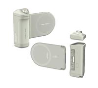 PGYTECH MagCam Phone Grip Kit, impugnatura per cellulare 3 in 1 con ricarica wireless MagSafe/telecomando Bluetooth staccabile, supporto per telefono, verde menta