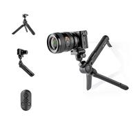 PGYTECH MANTISPOD 2.0 Mini videocamera Bluetooth con treppiede per vlogging, piccolo supporto da viaggio flessibile DSLR tascabile per video vlog