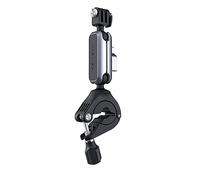 PGYTECH Supporto per manubrio action camera per fotocamere, videocamere di azione con GoPro, insta360, Apple/Android e microfono (P-GM-137), nero