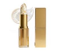 PH Adjusting Lipstick, Professional PH Lipsticks Colour Changing, Clear to Pink Colour Changing Lipstick with Gold Foil, Moisturizing Lip Balm for Women, Long Lasting & Glossy Shine