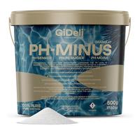 pH Minus granulato 500 g in secchio riduce il pH in piscina, vasca idromassaggio e vasca idromassaggio per acqua cristallina, ideale per tutti i tipi di piscine, dosaggio semplice 0,5 kg