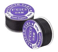 PH Pandahall 0.1mm Filo di Nylon, 100m di Filo di Perline Nere, Cordoncino di Nylon per Perline, Filo Da Cucito Intrecciato, Filo Da Pesca Non Elastico, per Gioielli Fai Da Te, Fermagli per Capelli