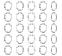 PH PandaHall 1 Borsa 40PCS Anellini Aperti per Bigiotteria di 304 in Acciaio Inox, Close But Unsoldered, Acciaio Inossidabile Colore, 13x11x2mm, Circa 40pcs/Bag