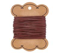 PH PandaHall 1 Rotolo 1.5mm 10 m Filo di Cuoio Vacchetta Rotonda per Collana Perline Braccialetto Monile 10 Metro Lunghezza Marrone