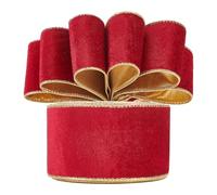 PH PandaHall 10 Iarda Nastro di Velluto Rosso a Faccia Singola 62mm Nastro di Velluto Natalizio Nastri di Raso Morbido per Decorazioni Natalizie Matrimoni Creazione di Fiocchi