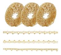 PH PandaHall 10 Piedi Galleria Filo 18k Oro Placcato Rame Craft Rame Lunetta Striscia Galleria Filo per La Fabbricazione di Gioielli Fai Da Te Forniture Artigianali, 3m