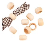 PH PandaHall 10 pz Portatovaglioli In Legno Portatovaglioli Da Tavola Rotonda Tovaglioli In Legno Da Fattoria Anelli per Decorazione Della Tavola Partito Della Sala Da Pranzo Feste Estivi