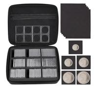 PH PandaHall 100 pz Scatola Portamonete 48mm Monete Da Collezione Scatola di Plastica per Monete Sfida Moneta Custodia con Guarnizione di 5 misure per Collezionisti Mostra Collezione, 20/25/30/35/40mm