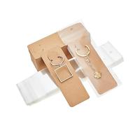 PH PandaHall 100 Set di Carte Display Portachiavi Lunghe con Buste Autosigillanti, Portachiavi in Carta da Porta Carte Portachiavi Porta Carte per La Visualizzazione di Portachiavi Imballaggi