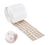 PH PandaHall 1000 feltrini autoadesivi per ante di armadietti, 10 mm, piccoli, colore beige, 2 mm, puntini sottili, protezione per mobili, gambe di sedie, cassetti