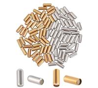 PH PandaHall 100pz Pin End Spilla In Metallo Spilla Stick Backing 10mm Gioielli Stopper Ottone Slider Perline per Spilla Stick Pin Platino e Oro