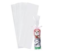 PH PandaHall 100pz Sacchetti in Plastica Trasparenti Buste Trasparenti in Plastica, 10x40cm Buste Piatte per La Conservazione di Poster Impermeabili per La Spedizione di Imballaggi
