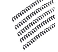 PH PandaHall 100pz Spirali per Rilegatura in Plastica 6mm Bobine di Rilegatura a Spirale Nero, Passo 4:1, Capacità 30, Fogli, 48 Anelli per Rilegatura Casa Scuola Ufficio