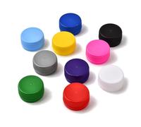 PH PandaHall 100pz Tappi di Bottiglia di Plastica 10 Colori Tappi a Vite per Bottiglie per Arte Album Artigianato Decorazioni Fai Da Te, Diametro Interno 28.5mm