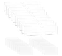 PH PandaHall 10pz Porta Targhette Adesive in Acrilico 5x20cm Targhette di Nome per Porte, Portatarga da Parete Trasparente Portanome da Tavolo per Porte Uffici Cubicoli Negozi di Alimentari