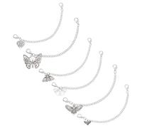 PH PandaHall 12 pz Catene per Scarpe 6 Stili Ciondoli Decorazione per Scarpe Ciondolo A Farfalla In Metallo Catena per Stivali per Donna Uomo Sneakers Scarpe Casual Stivali